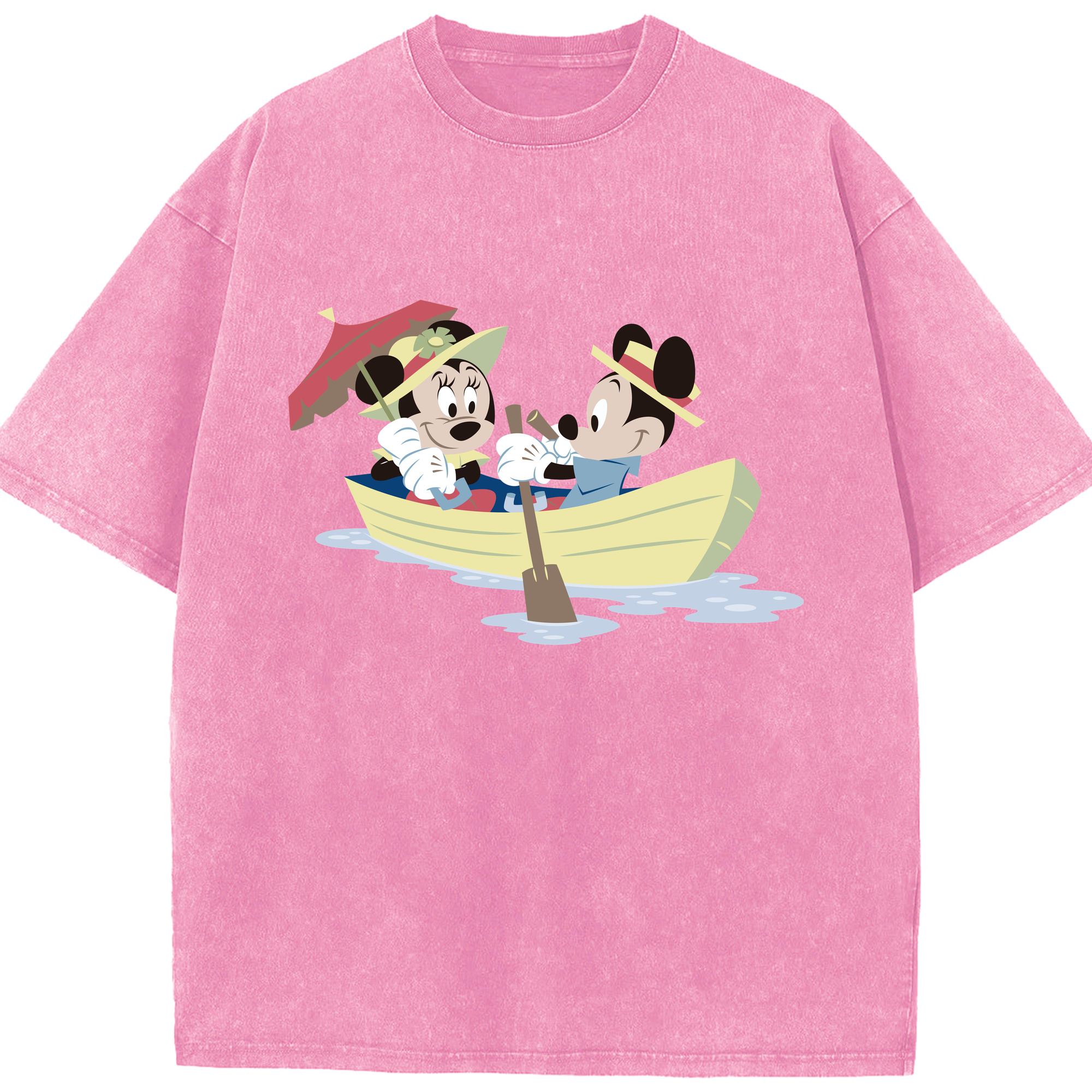 （画像用） ミッキーマウス Mickey Mouse 綿100% ヴィンテージ風 半袖Tシャツ（フロントプリント）